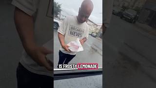 WALLO GETS A SPECIAL DELIVERY FROM JAKK FROST HIMSELF .. JAKK FROSTHALAL BREAKFAST 431 SOUTH STREET