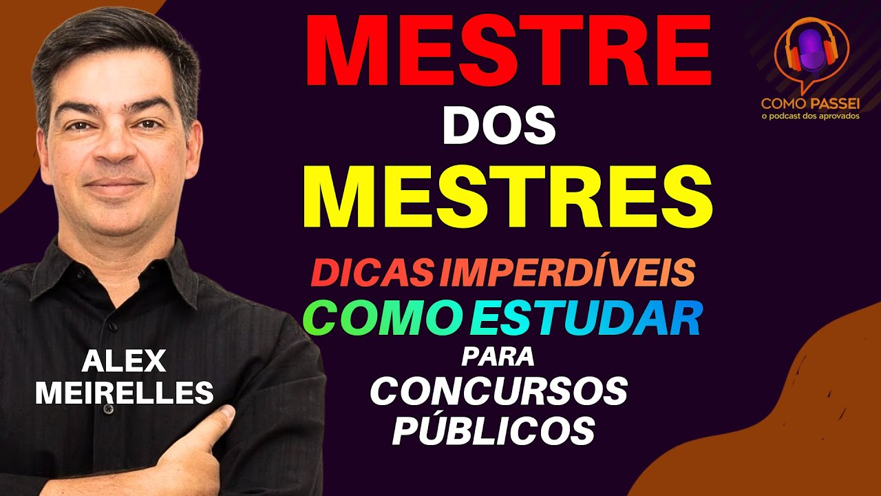 Alex Meirelles — Dicas de Estudos