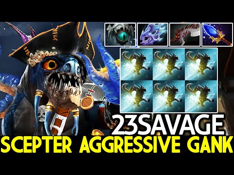 23SAVAGE [Slark] Crazy Monster Unleashed Scepter Aggressive Gank Dota 2