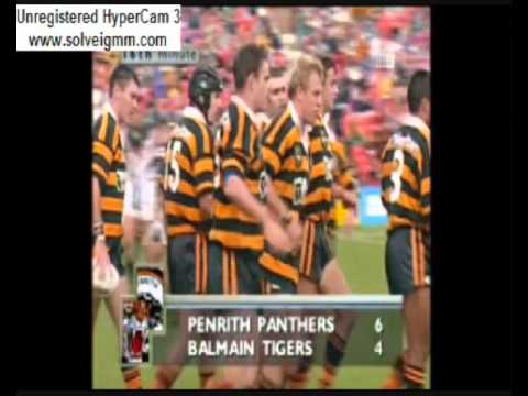 Rhys Wesser debut for Penrith Panthers in Round 10 1998 against Balmain