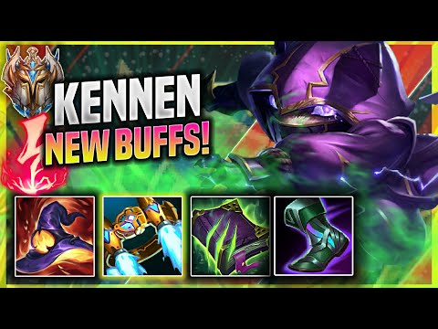 KOREAN CHALLENGER PLAYS KENNEN WITH NEW BUFFS! - Korean Challenger Plays Kennen TOP vs Jax! |