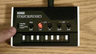 Video thumbnail for monotron Analog Ribbon Synthesizer- Guided Tour- In The Studio with Korg by Korg