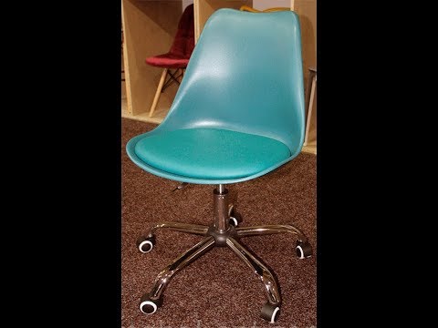 Стул Milan Office антрацит 01 на колесиках с регулировкой высоты, дизайн Charles Eames в стиле лофт - фото 1 - id-p1292267360