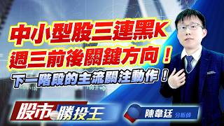中小型股三連黑K週三前後關鍵方向 ! 下一階段的主流關注動作 ! #大銀微 #TPK-KY #盟立 #啟碁 #穩懋 #十銓 (圖)