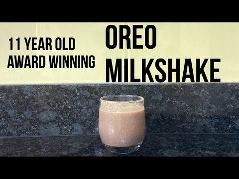 11 YEAR OLD MAKES AWARD WINNING OREO MILKSHAKE 😋 | ENGLISH