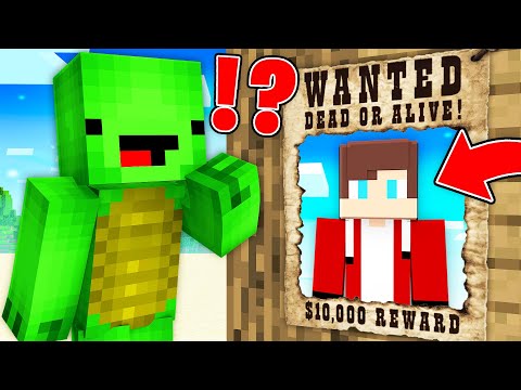 Most Wanted: JJ & Mikey ESCAPE POLICE in Minecraft!
