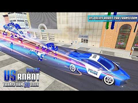 US Robot Police Car Transforming 19 - Level 1 and Level 2