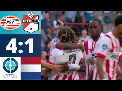 Slapstick-Eigentor und Gakpo-Doppelpack! | PSV Eindhoven - FC Emmen