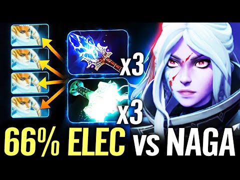 🔥 66% ELECTRIC Drow Ranger 0/5/0 Comeback — Mjollnir + Aghanim 2x Splinter Counter NAGA Dota 2 Pro