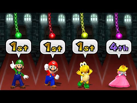 Mario Party 9 High Rollers - Peach Vs Luigi Vs Mario Vs Koopa Troopa (Master Difficulty)