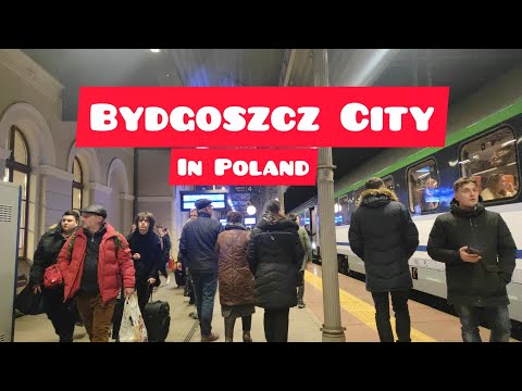 Bydgoszcz City in Poland night time round trip by train  I Gina Ganiga
