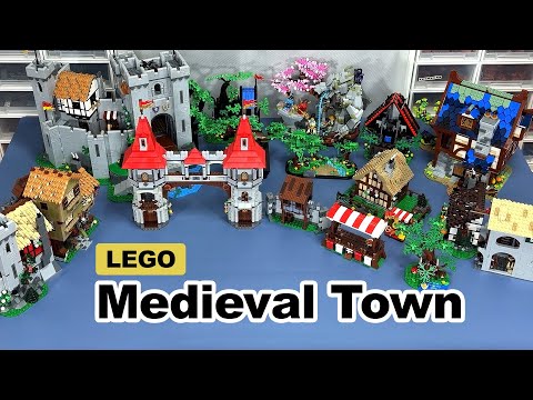 My LEGO Medieval Town is Taking Shape! (Layout Test & Scale Problem)