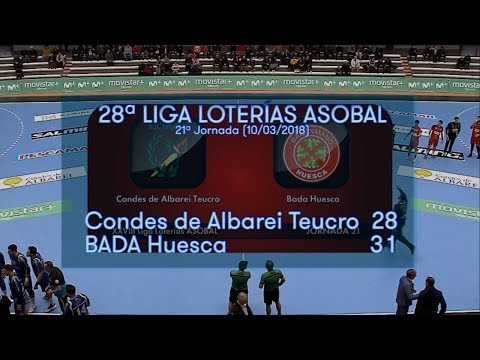 LIGA LOTERIAS ASOBAL J21 Condes de Albarei - BADA Huesca 28-31