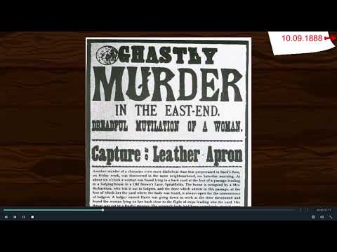 On the Trail of Jack The Ripper - A Serious Game about a Cold Case.