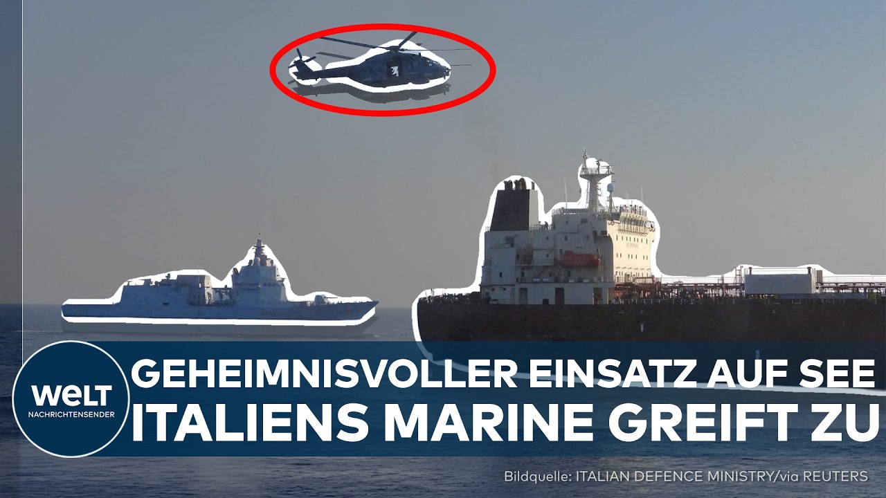 RUSSISCHE SCHATTENFLOTTE: Italiens Marine stoppt russischen Öltanker – was geschah an Bord?