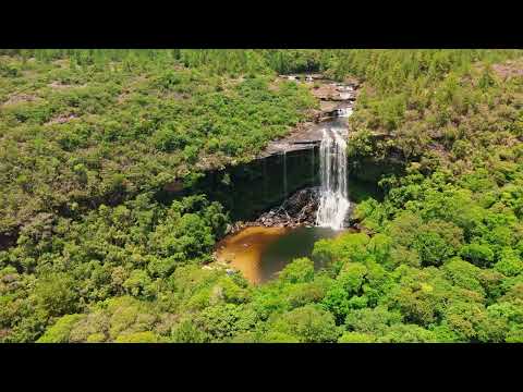 CACHOEIRA DO SOBRADINHO vista de cima | Drone 4K em Sengés – PR