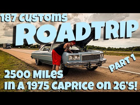 Thumbnail for Murder Nova 2500 Mile Roadtrip in a 1975 Caprice Donk on 26's! Bad Weather, Broke Down, and More! by TOM'S, Car