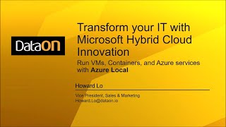 Unlock your IT potential with Azure Local & DataON Plus Solutions
