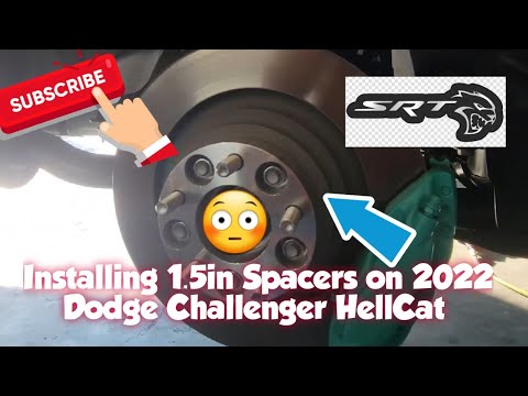 Installing 1.5 Inch Spacers on a 2022 Dodge Challenger HellCat 6.2L Supercharged