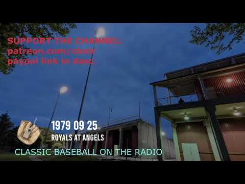 1979 09 25 Royals at Angels Radio Classic Baseball