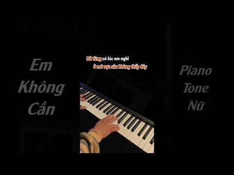 I DO NOT NEED IT - HANNIE | Female Piano Tone | Karaoke Beat Cover