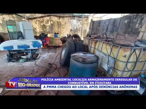 Polícia localiza lugar de armazenamento de combustível irregular em Ituiutaba