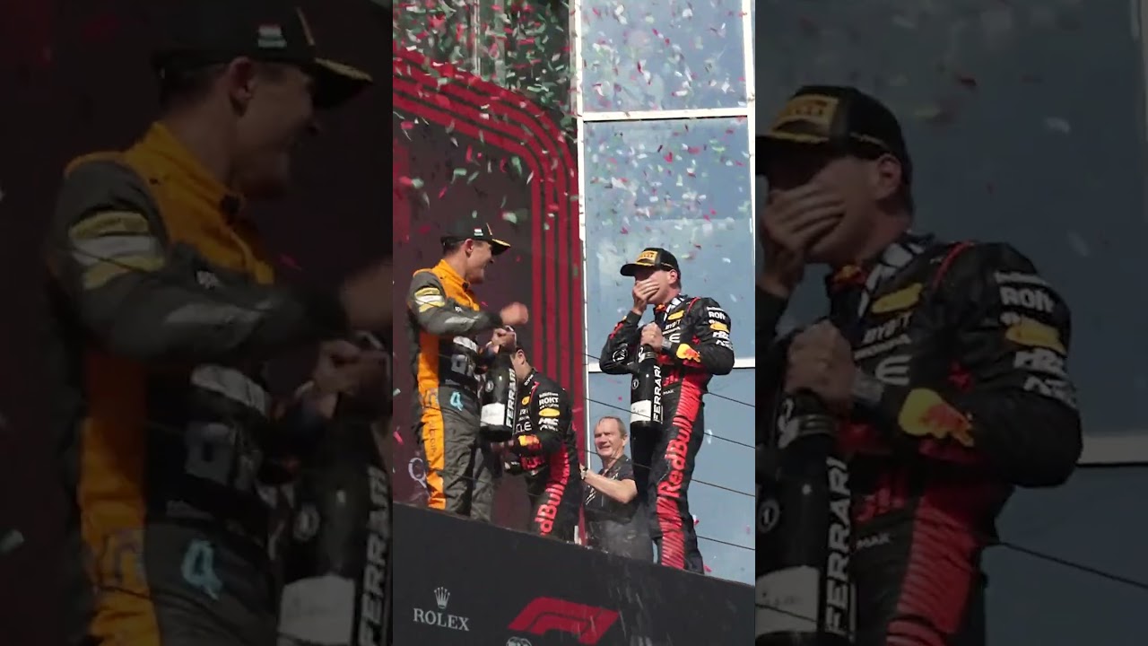 Why have one trophy when you can have two? 😅🏆 #F1 #RedBullRacing