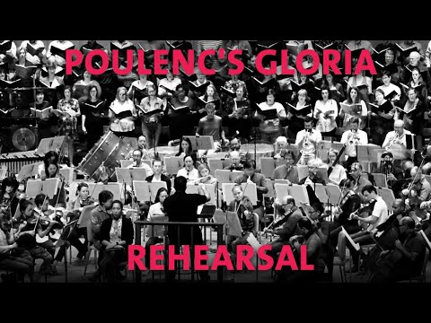 Poulenc's Gloria Dress Rehearsal