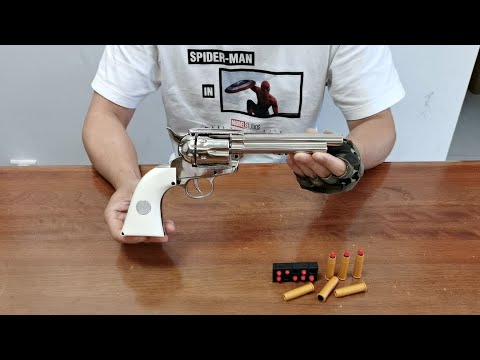 1873 Colt Single Action Army Revolver Toy Unboxing 2023 - Soft Bullet Toy Gun