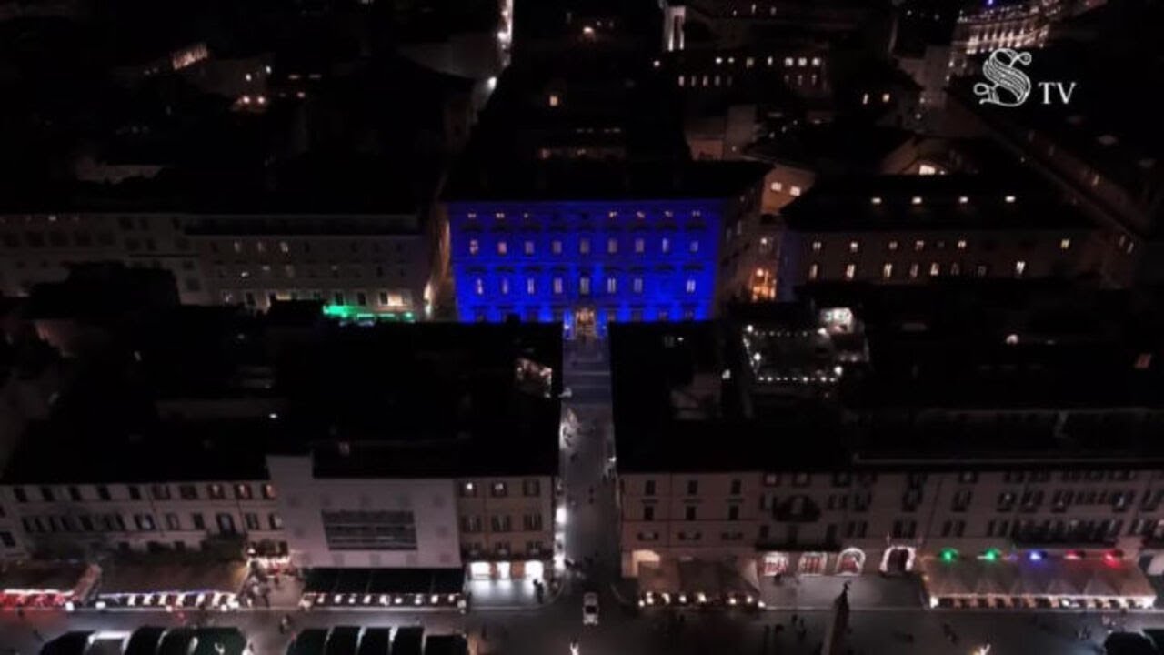 Palazzo Madama si tinge di blu in occasione della Giornata Mondiale del Parkinson