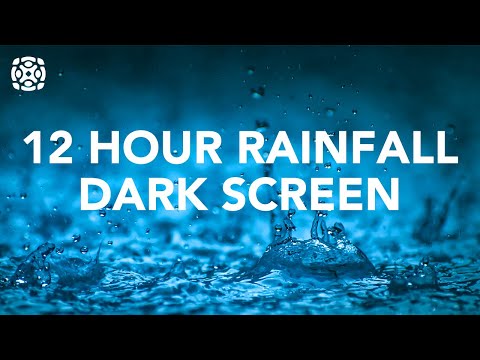 Gentle Night Rain 12 HOURS - Sleep, Insomnia, Meditation, Fall Asleep Fast!