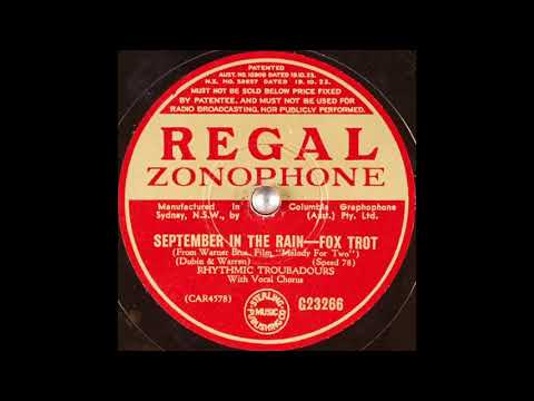 Rhythmic Troubadours - September in the Rain (1937)