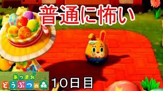 玄関前にこれあったら泣く。「あつまれ どうぶつの森」実況【１０日目】