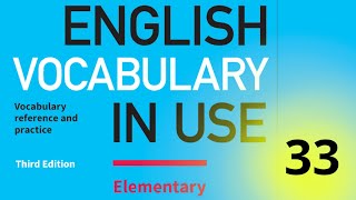 33. Cambridge English Vocabulary In Use || Elementary || Unit 33 || UK culture