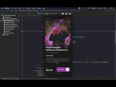 Halloween com SwiftUI e UIKit (UIPageViewController e UIPageControl) no iOS 14.