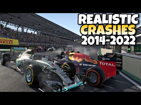 F1 REALISTIC CRASHES 2014 - 2022