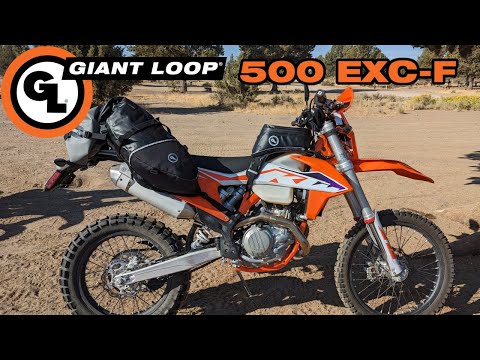 KTM 500 EXC-F Soft Luggage Setup: Giant Loop Coyote, Rogue, Diablo, and ZigZag