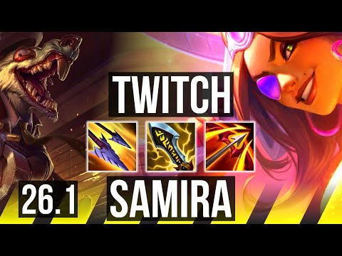 TWITCH & Lulu vs SAMIRA & Senna (ADC) | Good KDA: 23/2/2 | EUW Master | 26.1