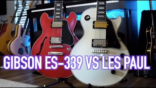Video thumbnail for Comparing the Gibson ES-339 with a Les Paul by Audiomo Music