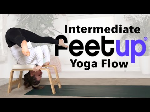 FeetUp® Trainer - Intermeditate Feetup Yoga - Minimal Cues Yoga Flow - YogaCandi