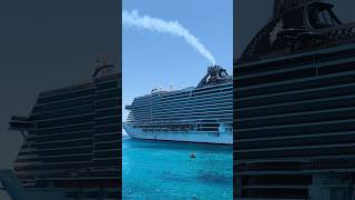 Cruise Ship Floating On Crystal Clear Water #viewersloverviews #cruise #cruiseship #shorts #2026
