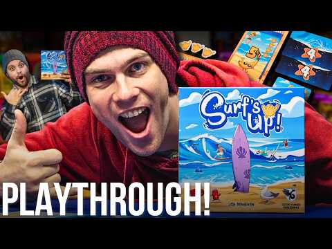Catching Waves! Surfs Up Board Game Teach and Play!