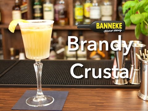 Brandy Crusta - Brandy Cocktail selber mixen - Schüttelschule by Banneke