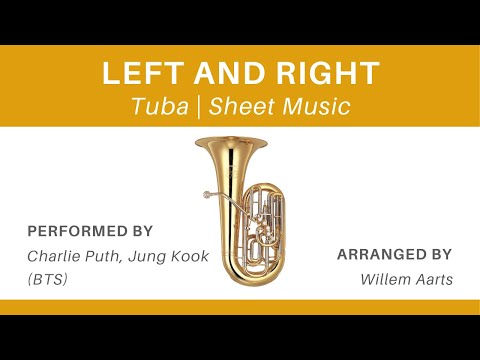 Left and Right - Charlie Puth, Jung Kook (BTS) | Tuba | Sheet Music
