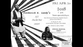 Frederick A. Landy sings a cover to I&#39;ll Do His Will [LIVE] -Y.G.T. (You Got This) concert (SPR &#39;18)