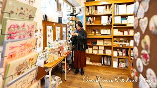 パリの裏道に佇む、可愛い文房具がいっぱいのお店へ📃｜小さな宝物を探して｜フランス暮らしvlog