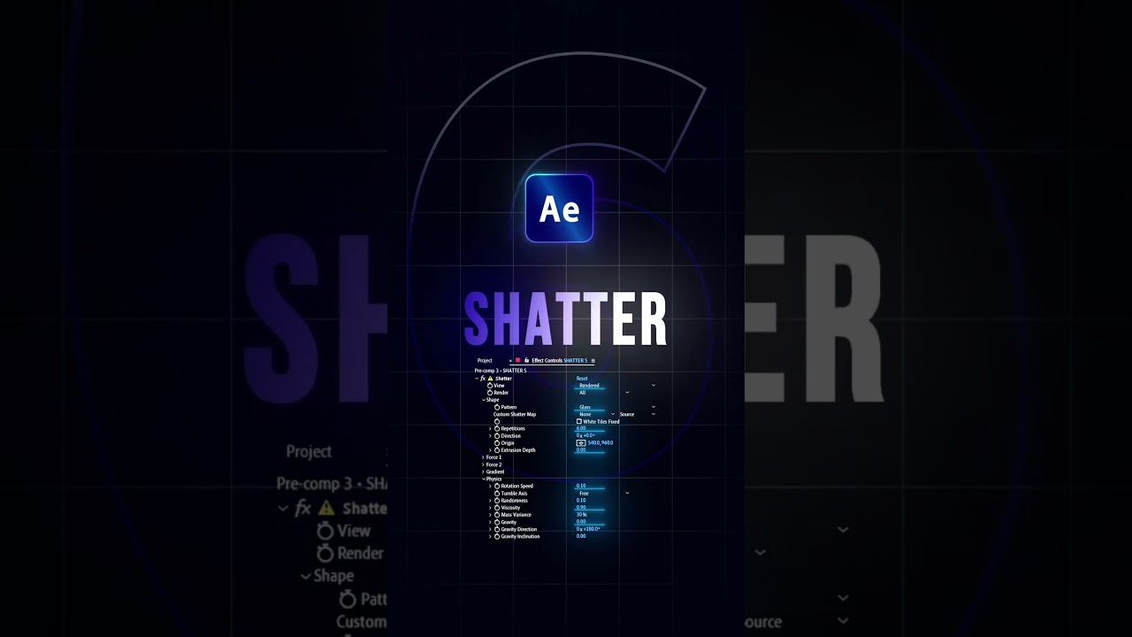 Master the Shatter Effect in After Effects | Step-by-Step Tutorial
