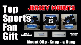 Jersey Mount Patented Sports Display Hanger | Mount | Snap | Hang