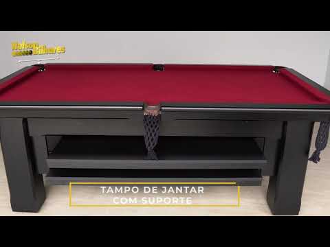 Mesa 3 em 1 Sinuca, ping pong e jantar. - Bilhares Ferrari