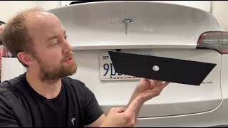 Best Magnetic Trailer Hitch Cover Replacement for Tesla Model Y!